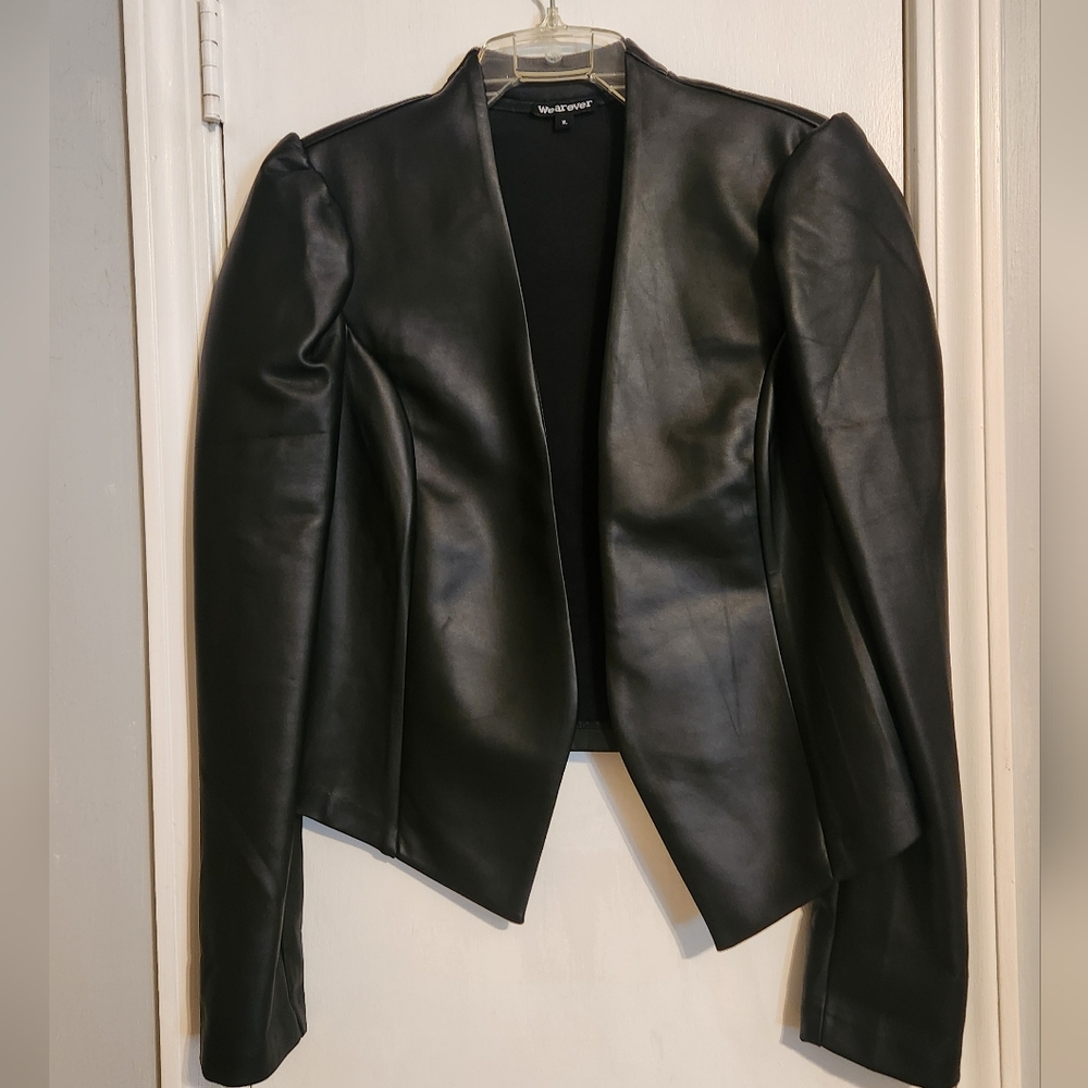 Wearever Black Faux Leather Jacket